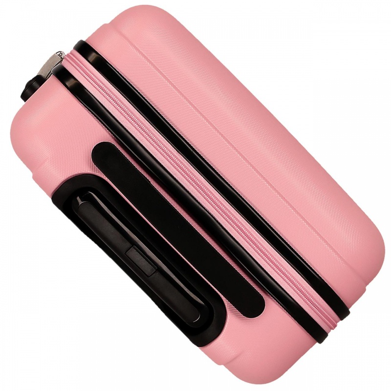 Luxusný cestovný kufor Minnie Mouse Heads 55 cm | Kabínový ABS kufor