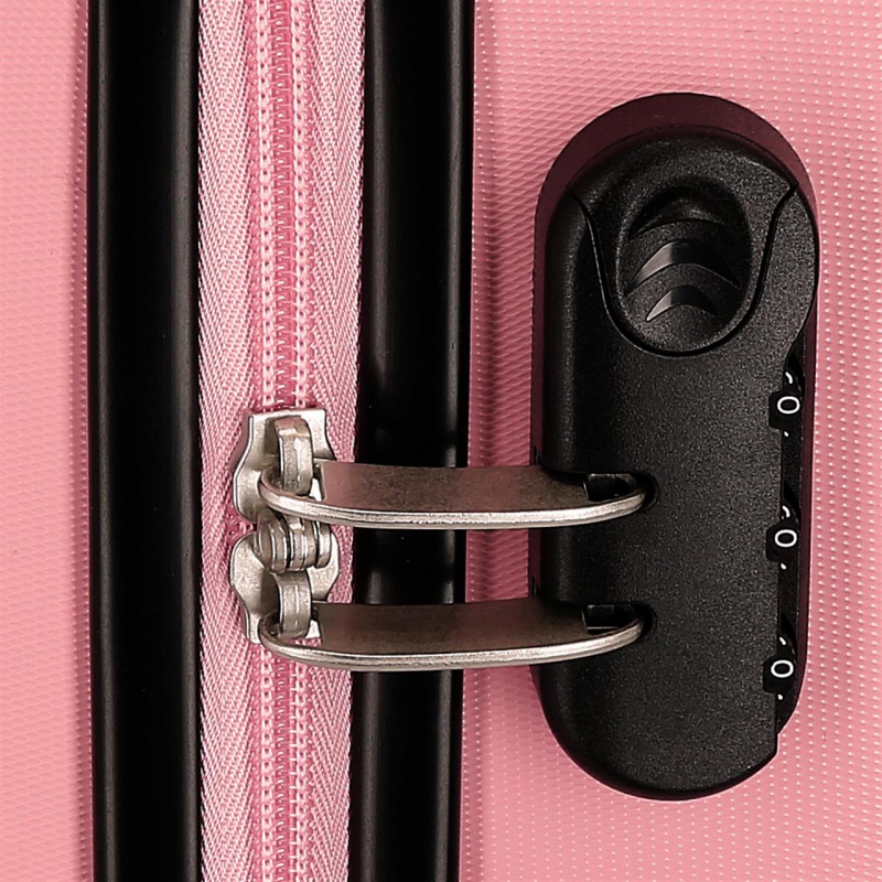 Luxusný cestovný kufor Minnie Mouse Heads 55 cm | Kabínový ABS kufor