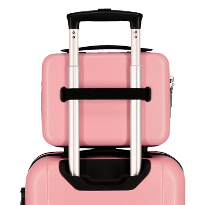 Cestovný kozmetický kufrík Minnie Mouse Heads 9 l | ružový