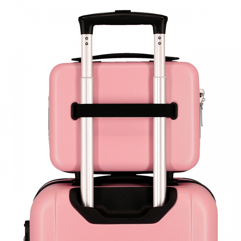 Cestovný kozmetický kufrík Minnie Mouse Heads 9 l | ružový