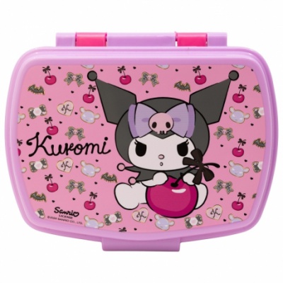 Dětský box na svačinu Kuromi – plastový, BPA free, 17 × 14 cm