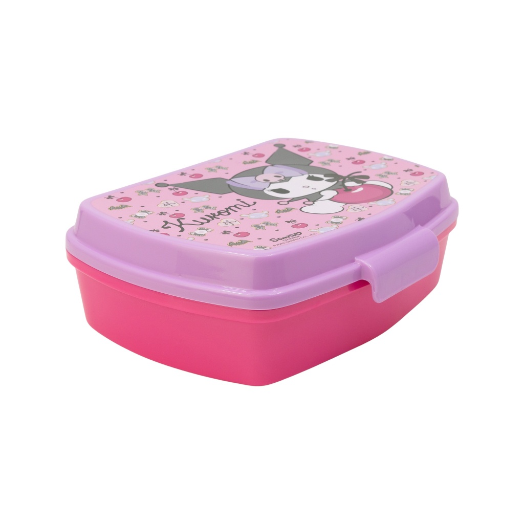 Detský box na desiatu Kuromi – plastový, BPA free, 17 × 14 cm