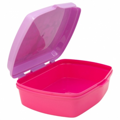 Detský box na desiatu Kuromi – plastový, BPA free, 17 × 14 cm