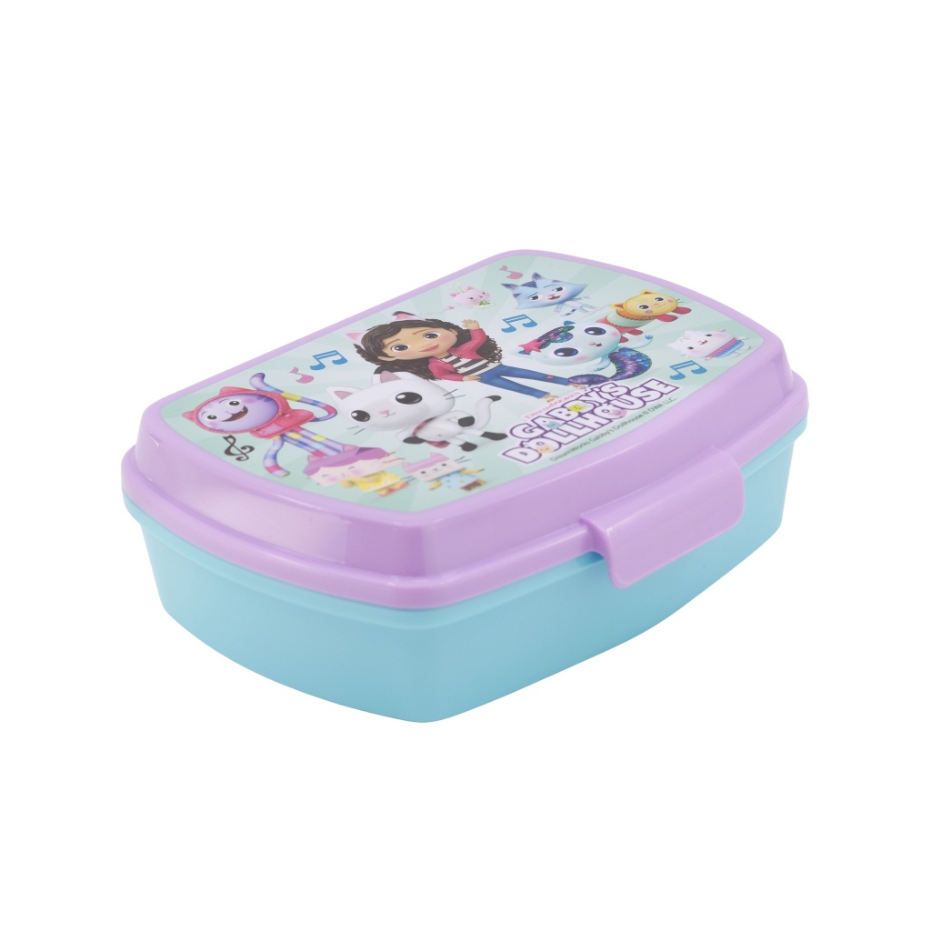 Detský box na desiatu Gabby’s Dollhouse – plastový, BPA free, 17 × 14 cm