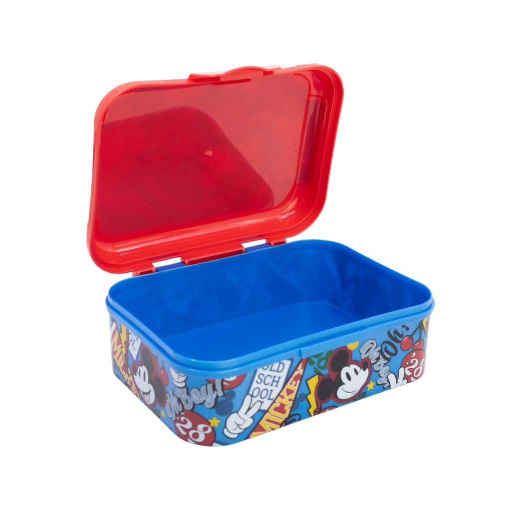 Sandwich box Mickey Mouse True Champions – plastový box na svačinu pro děti do školy