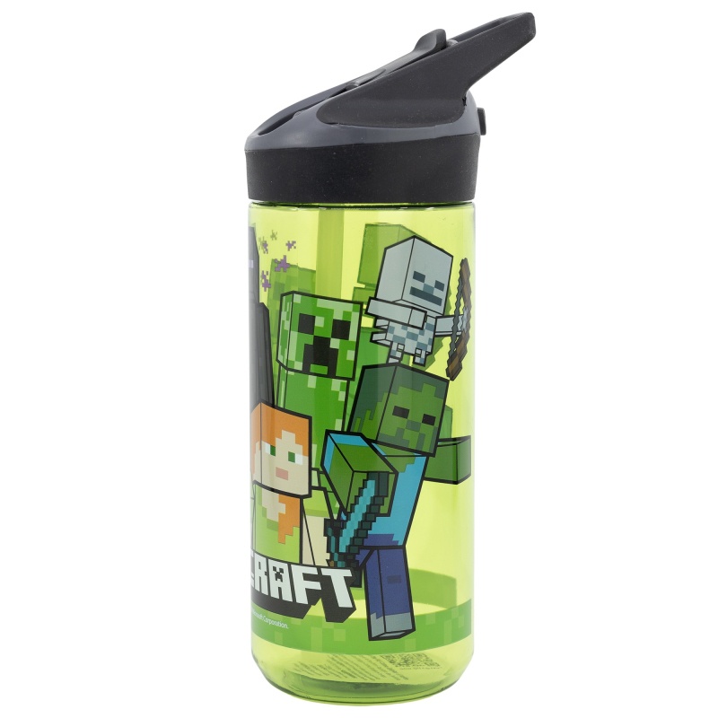 Detská fľaša na pitie Minecraft Ecozen Premium 620 ml – Tritan, škola a voľný čas