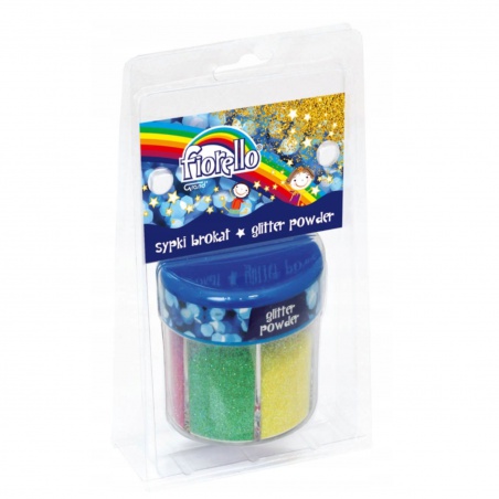 Sypké třpytky Fiorello 6 × 10 g – pastelový glitter k dekorování