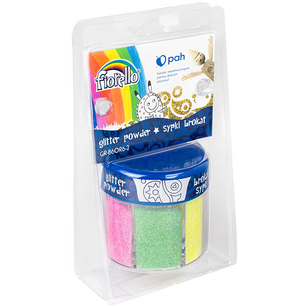 Sypké trblietky Fiorello 6 × 10 g – pastelové glitter na dekorovanie