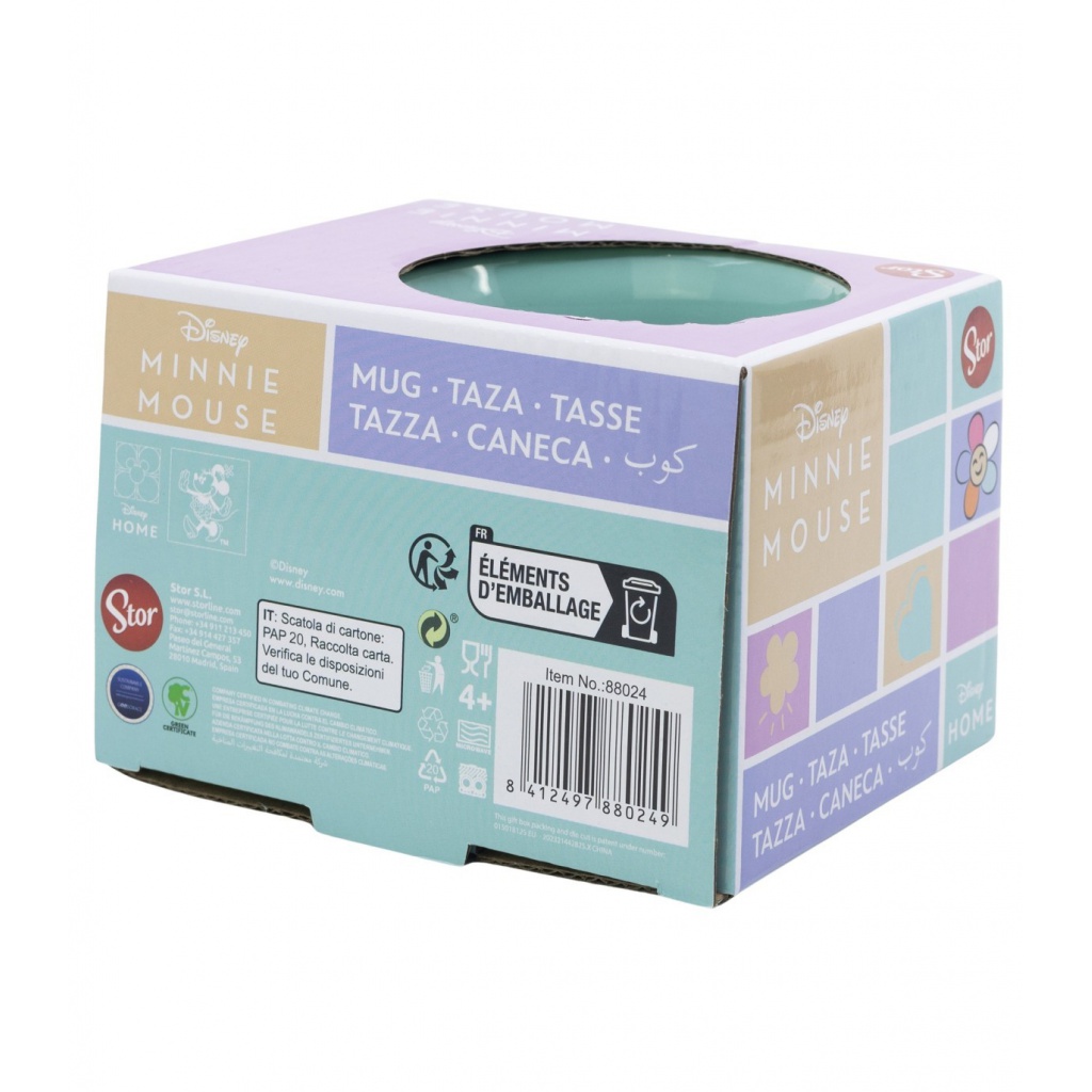 Keramický hrnček Minnie Mouse 355 ml – darčekové balenie pre deti
