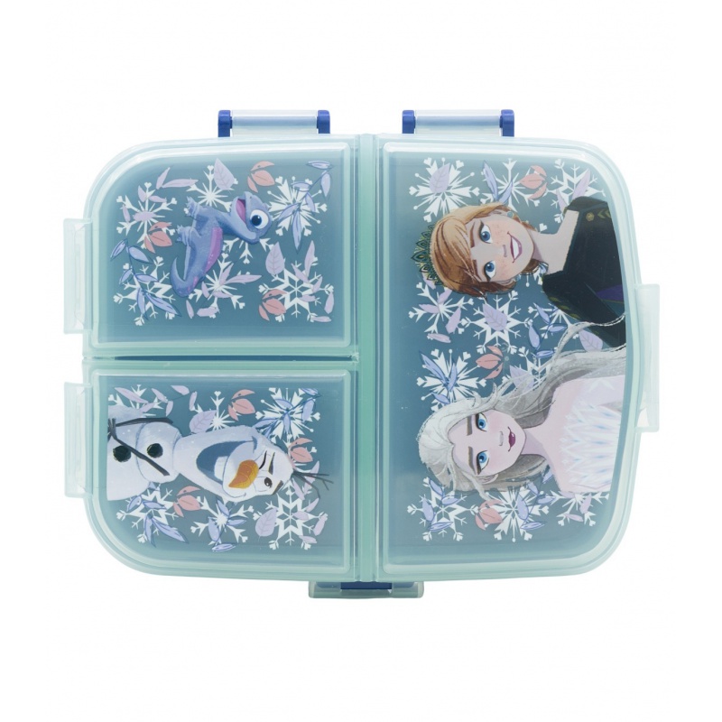 Dětský box na svačinu XL Disney Frozen – 4 přihrádky, bez BPA