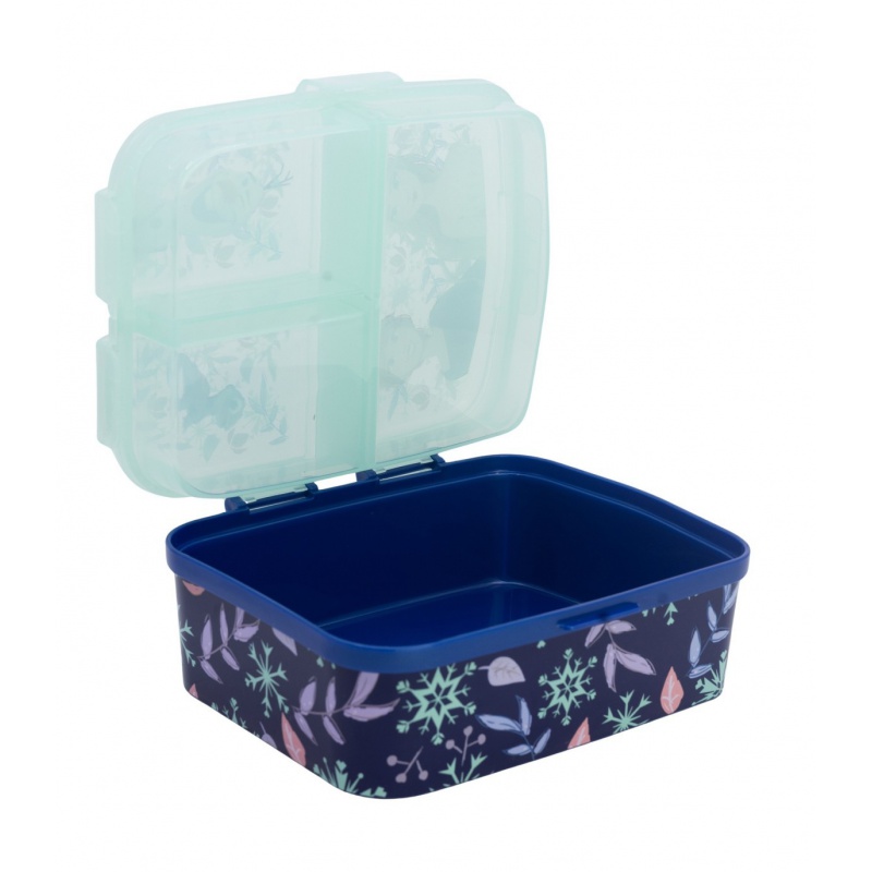 Detský box na desiatu XL Disney Frozen – 4 priehradky, bez BPA