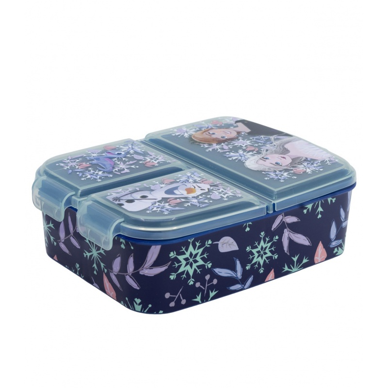 Delený plastový box na desiatu Disney Frozen 3 priehradky 19,5 cm