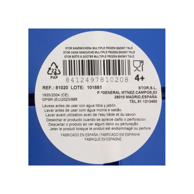 Delený plastový box na desiatu Disney Frozen 3 priehradky 19,5 cm