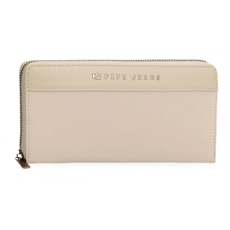 Pepe Jeans Morgan Beige - Dámská peněženka, 7928533