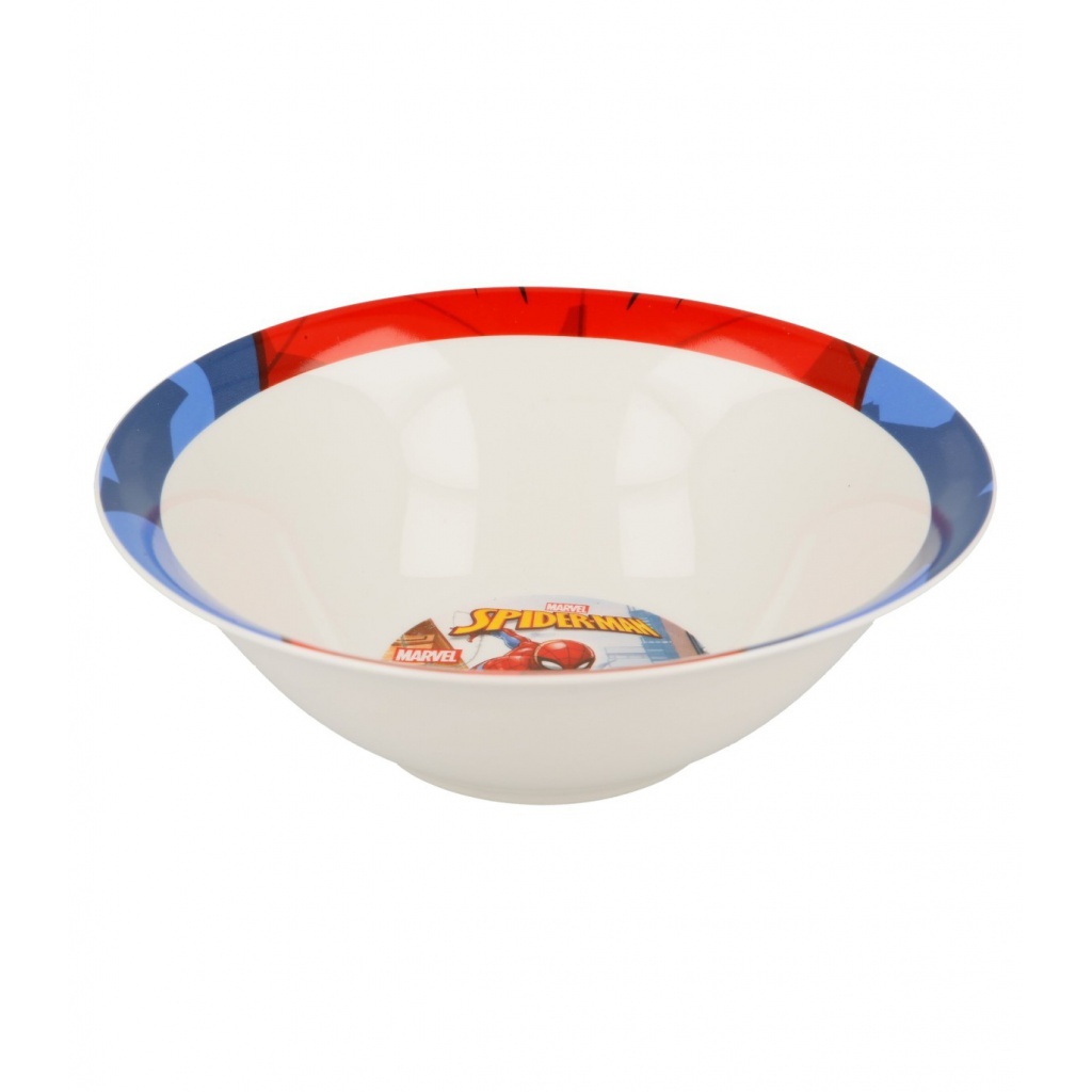Dětská keramická jídelní souprava Spiderman – talíř, miska a hrnek (3 ks), 78375