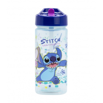 Dětská láhev Lilo & Stitch 510 ml s brčkem – plastová BPA free
