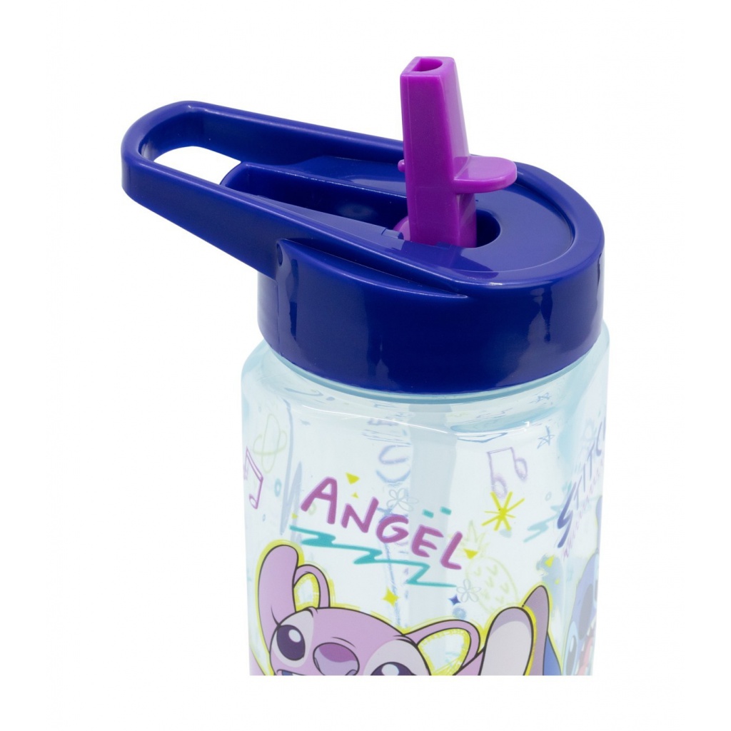 Dětská láhev Lilo & Stitch 510 ml s brčkem – plastová BPA free
