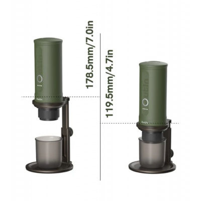 Outin Coffee Stand Black – nastavitelný držák na přenosný kávovar