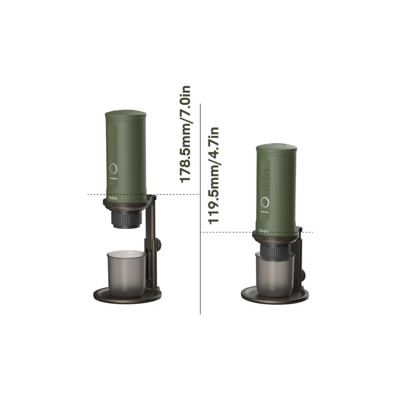 Outin Coffee Stand Black – nastavitelný držák na přenosný kávovar