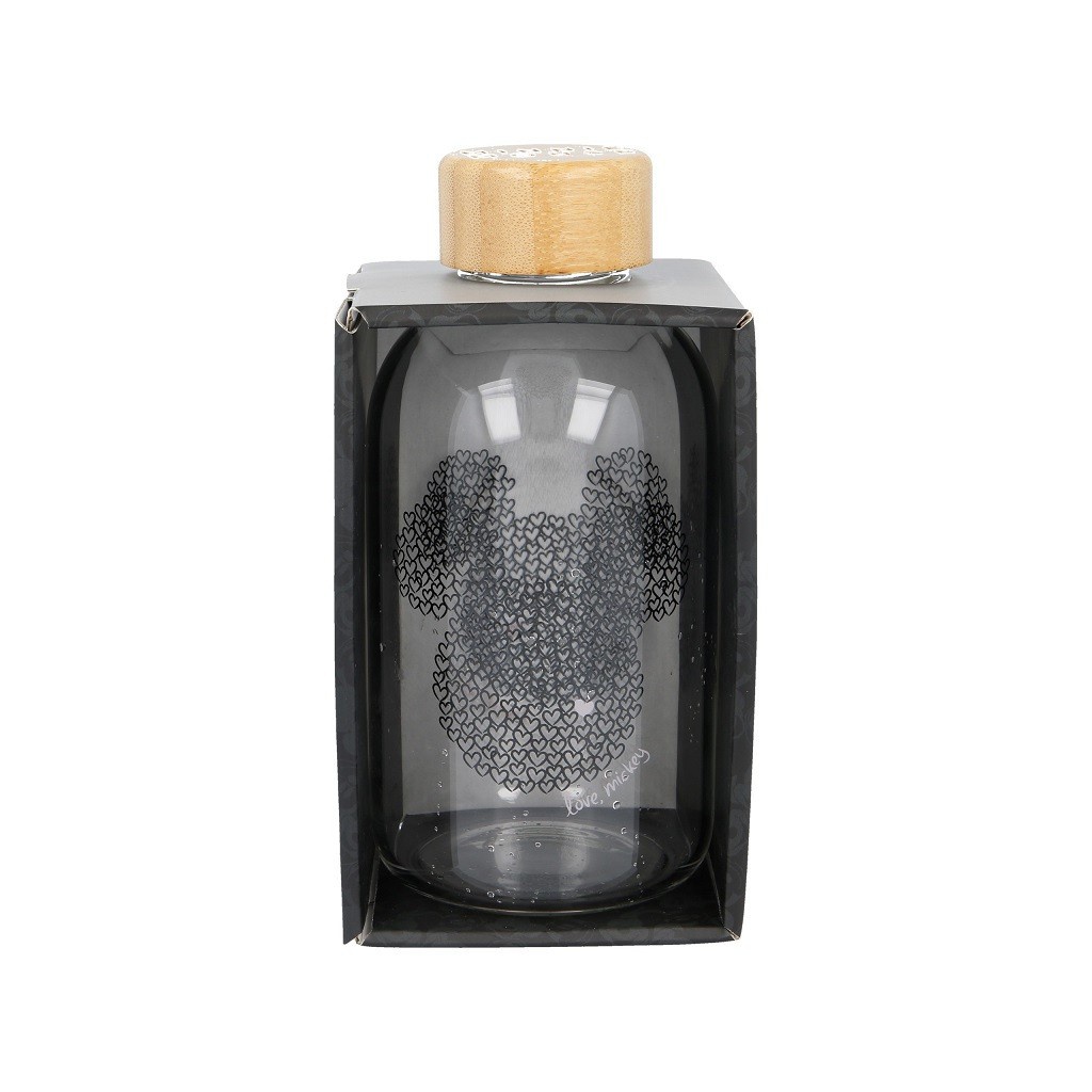 Skleněná láhev Mickey Mouse 620 ml – luxusní dárkové balení