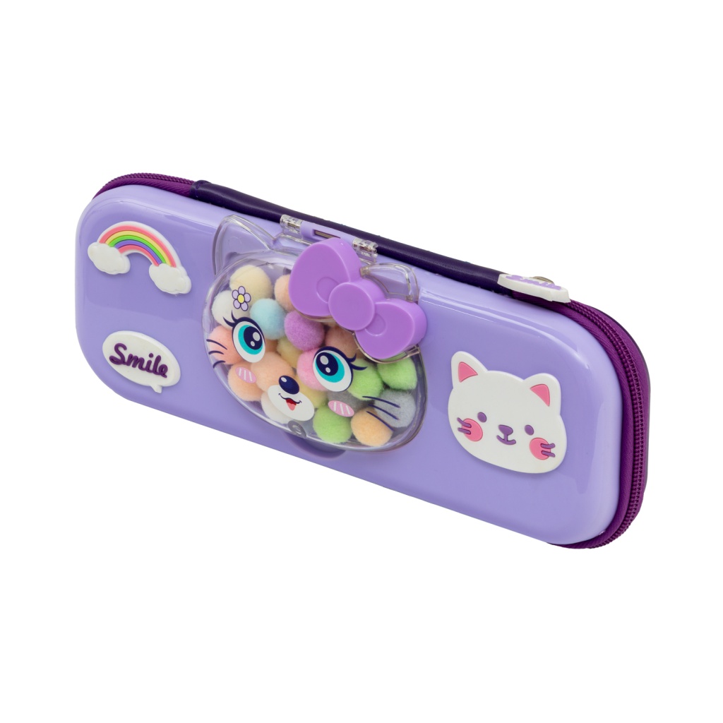 Penál z EVA pěny 3D AstraBAG KITTY, levandulový, 503025059