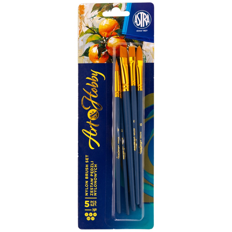 Sada štetcov ASTRA ARTEA ART&HOBBY 5 ks – nylonové štetce