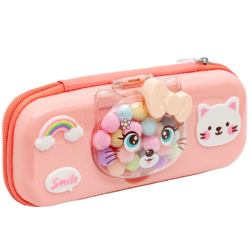 Penál z EVA pěny 3D AstraBAG KITTY, růžový, 503025064