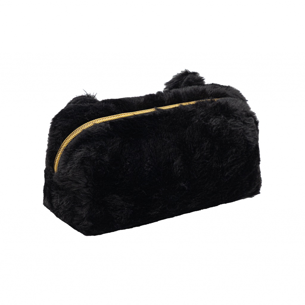 Plyšový peračník Astrabag Fluffy Kitty Black