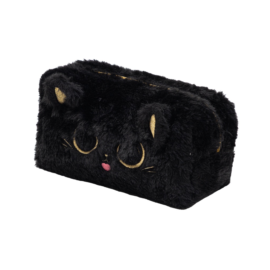 Plyšový peračník Astrabag Fluffy Kitty Black