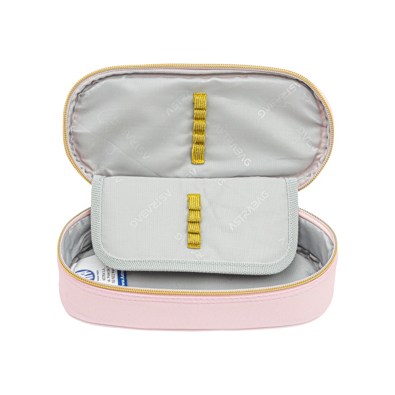 Peračník Astrabag Fluffy Pearl Pink – školský peračník