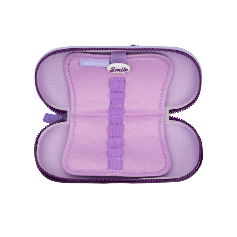 3D peračník Astrabag Kitty Violet – EVA školský peračník