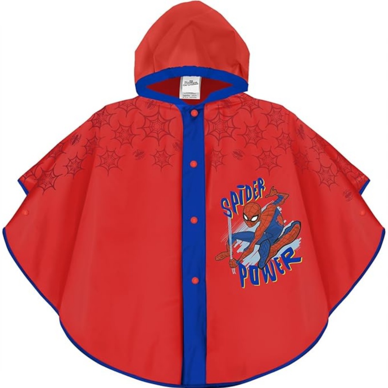 Detské pončo do dažďa Perletti Kids Spiderman 3–6 rokov