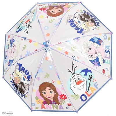 Detský transparentný dáždnik Perletti Kids Disney Frozen