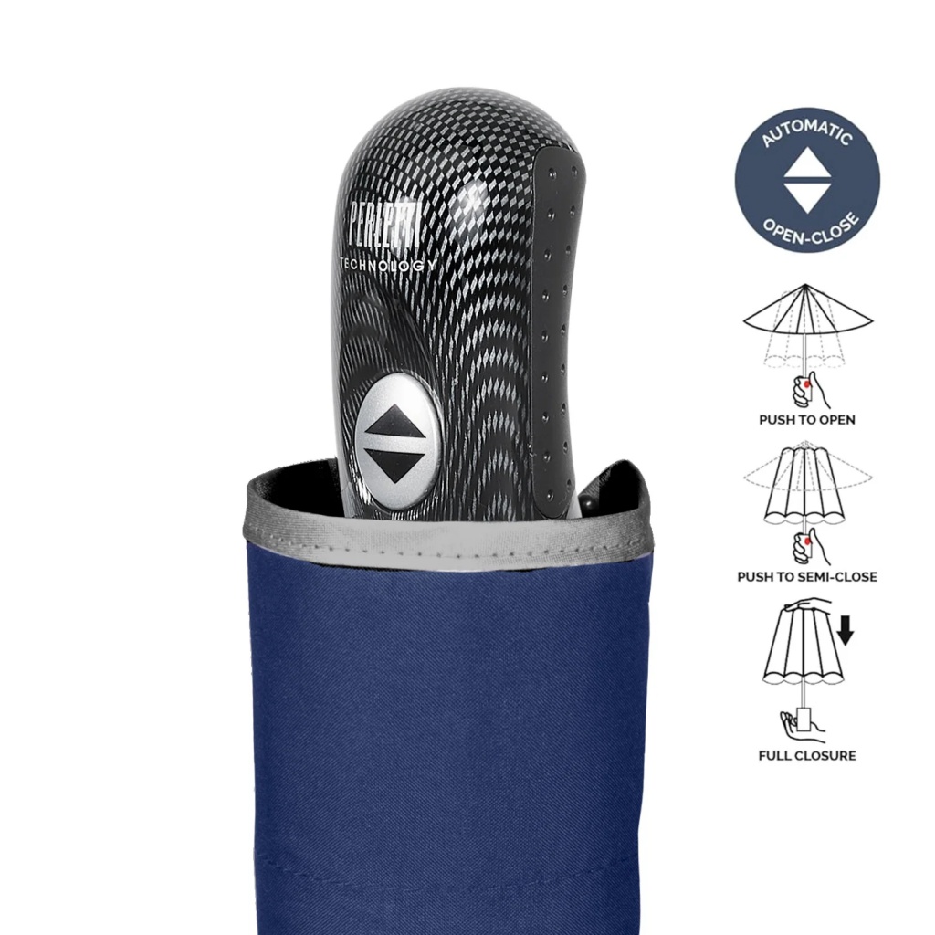 Plnoautomatický reflexný skladací dáždnik Perletti Technology