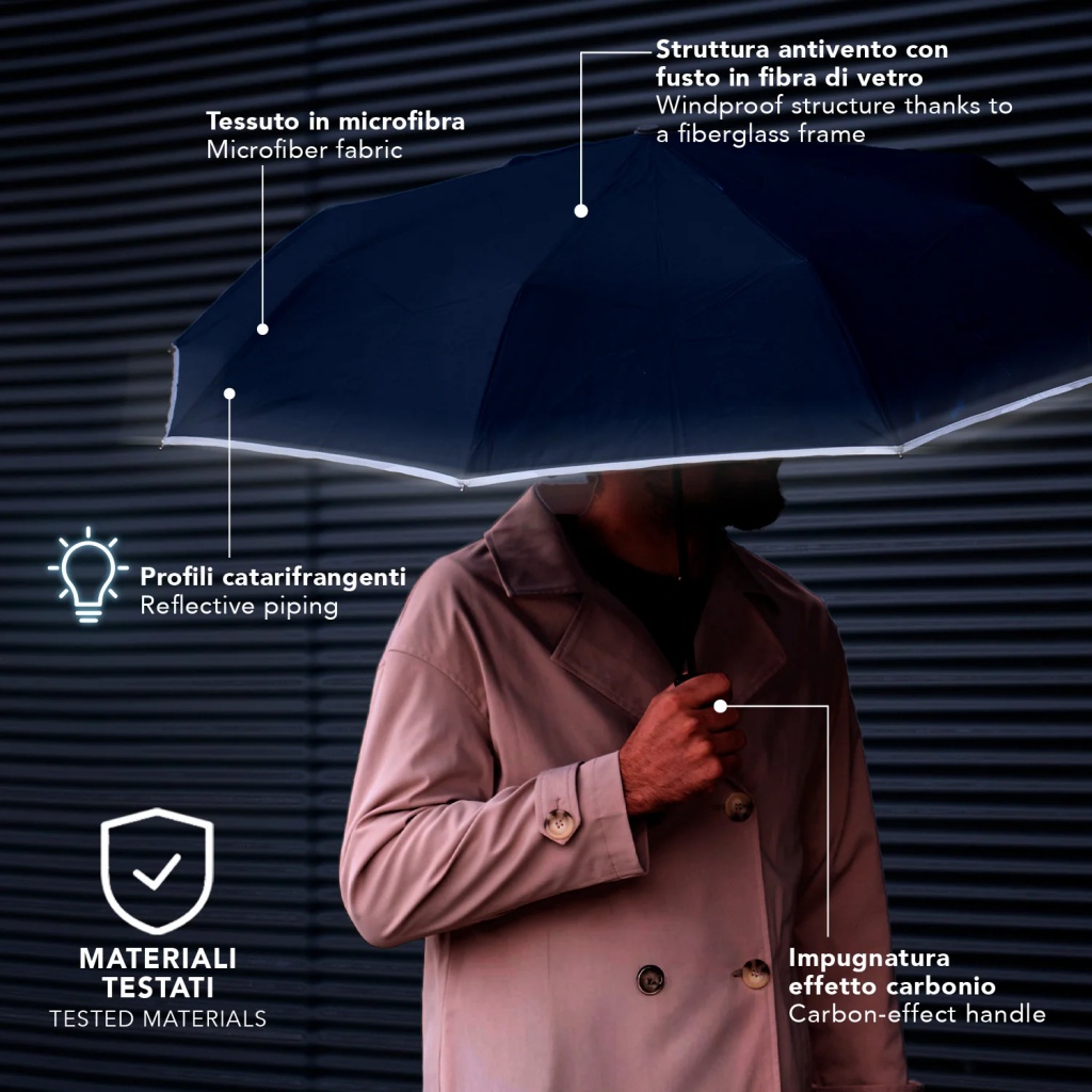 Plnoautomatický reflexní skládací deštník Perletti Technology