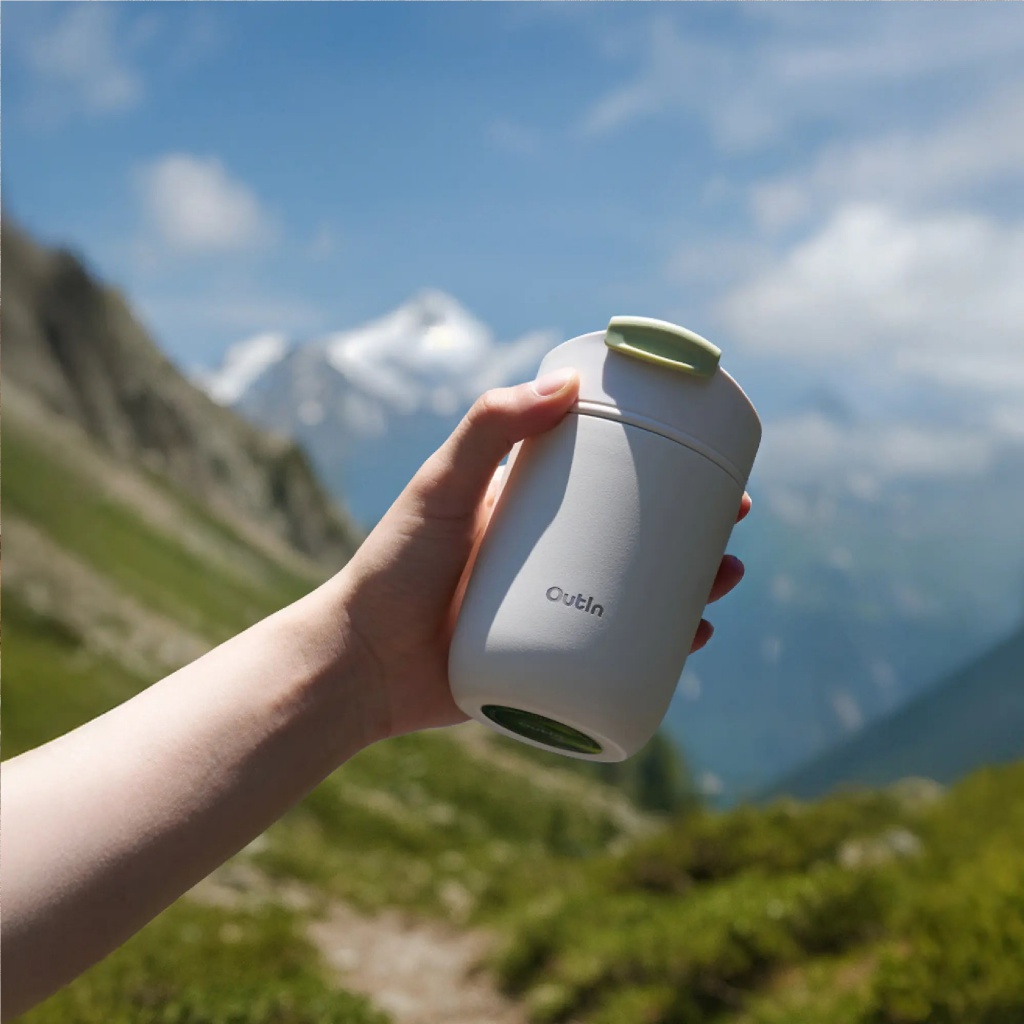 OutIn Travel Tumbler 350 ml Sand White termohrnek