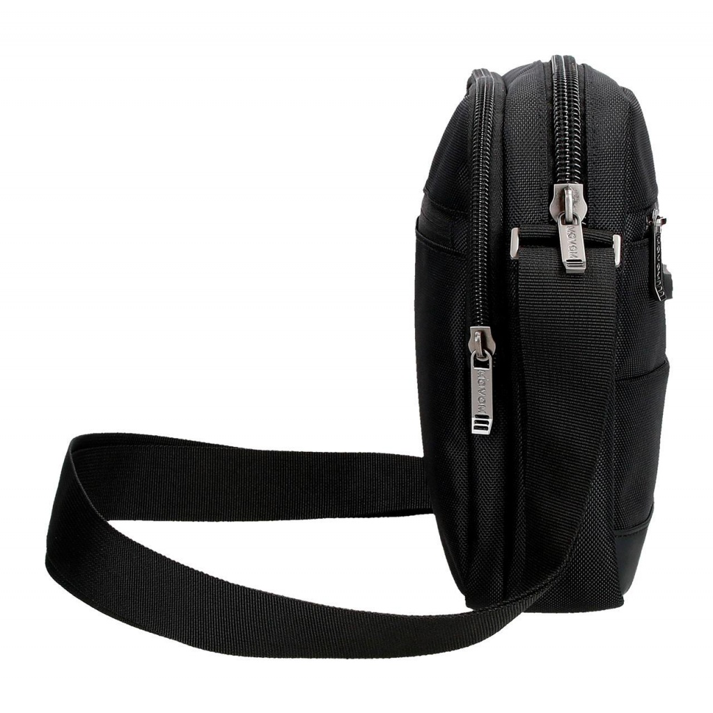 Pánska crossbody taška Movom Buster Black 22 cm – 2 komory