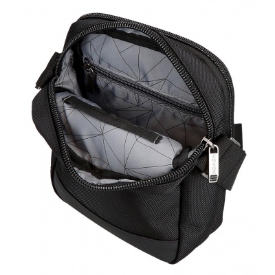 Pánska crossbody taška Movom Buster Black 22 cm – 2 komory