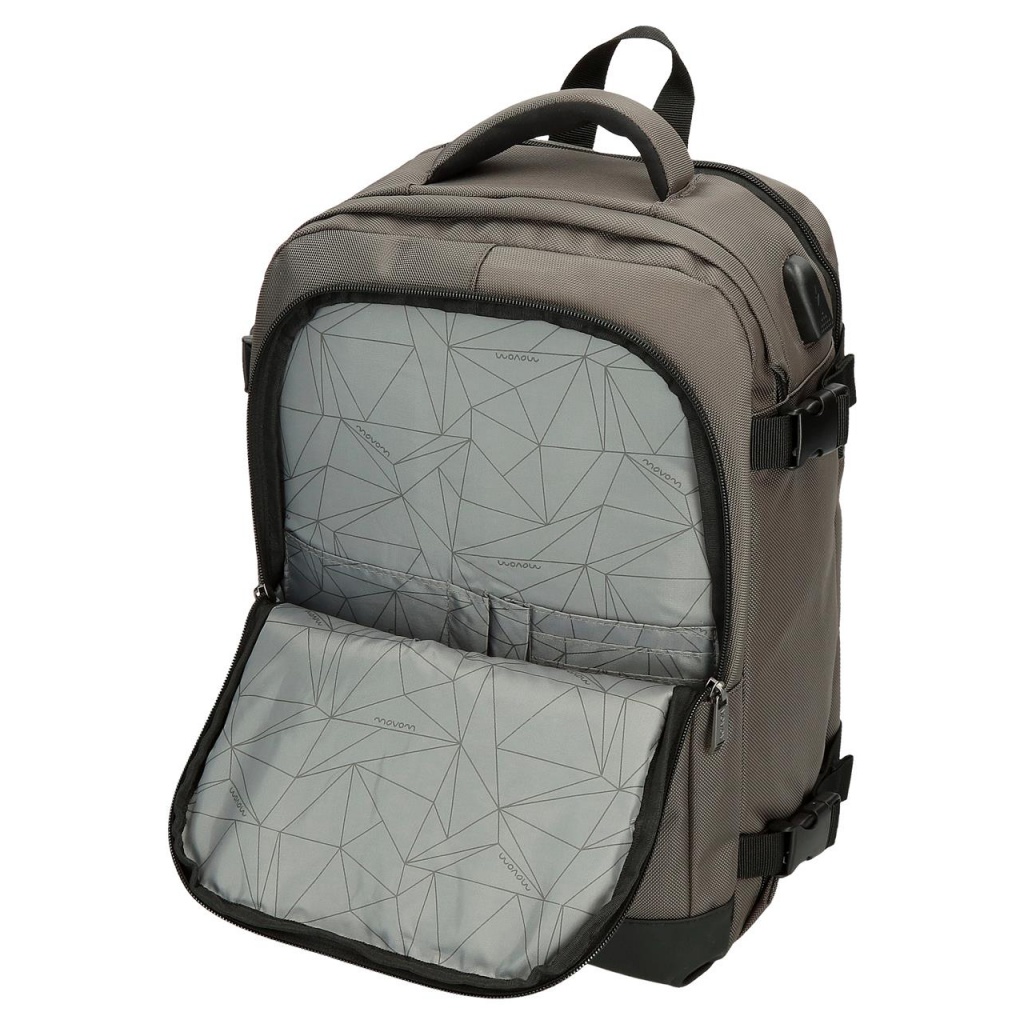Cestovný batoh Movom Buster Grey 40 cm – batoh s USB portom