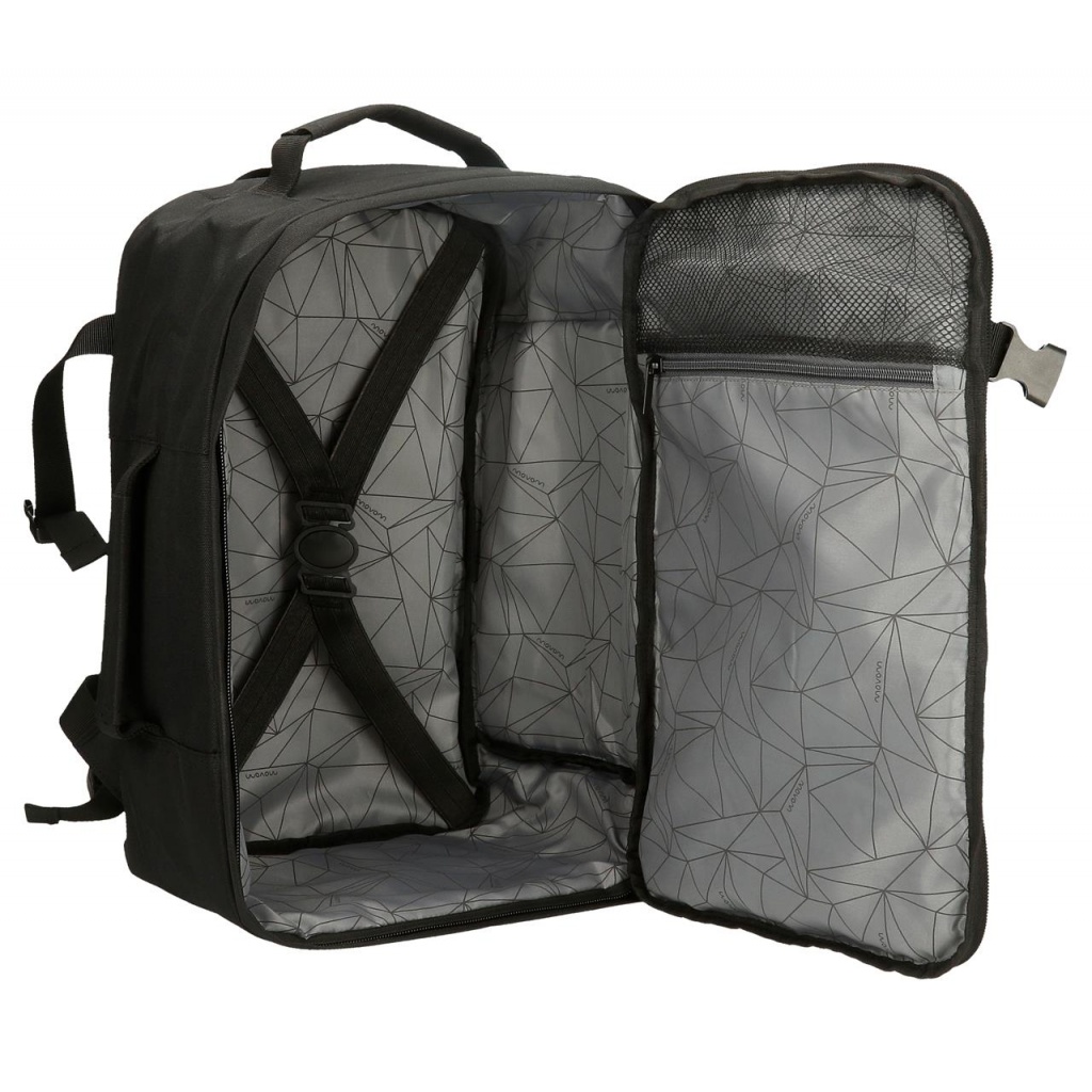 Príručný batoh Movom Foster Black 40 cm – cestovný batoh do lietadla