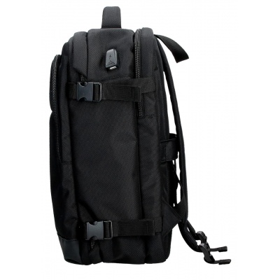 Cestovný batoh Movom Buster Black 40 cm – batoh s USB portom