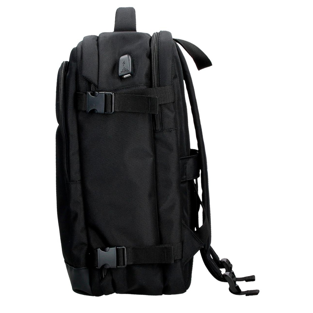 Cestovný batoh Movom Buster Black 40 cm – batoh s USB portom