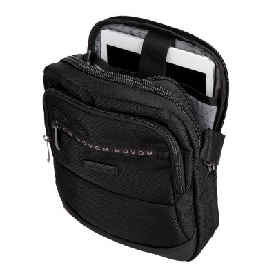 Pánská crossbody taška Movem Buster Black 27 cm – 2 komory