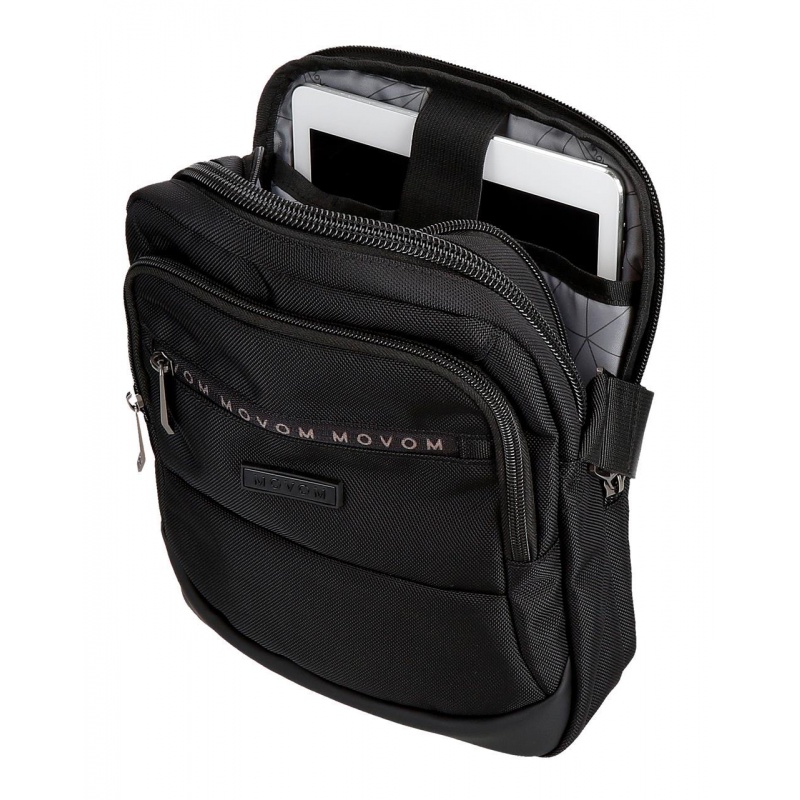 Pánská crossbody taška Movem Buster Black 27 cm – 2 komory