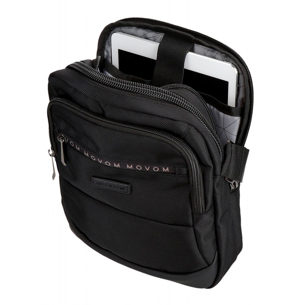Pánská crossbody taška Movem Buster Black 27 cm – 2 komory