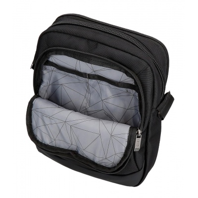 Pánska crossbody taška Movom Buster Black 27 cm – 2 komory