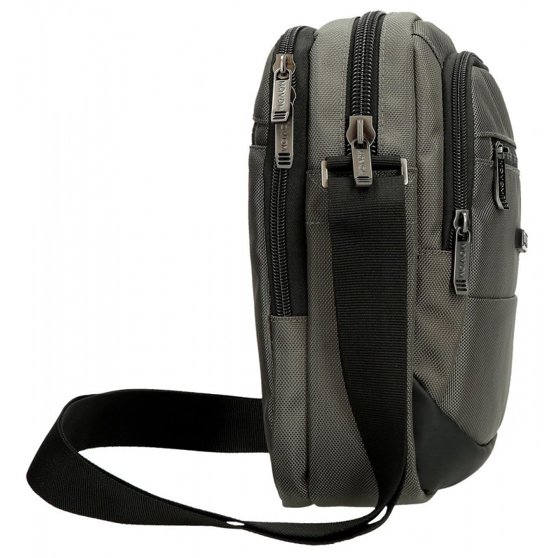 Pánská crossbody taška Movem Buster Grey 27 cm – 2 komory