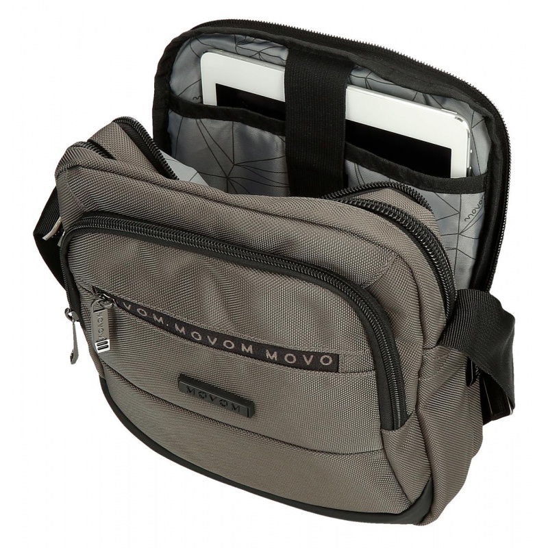 Pánská crossbody taška Movem Buster Grey 27 cm – 2 komory