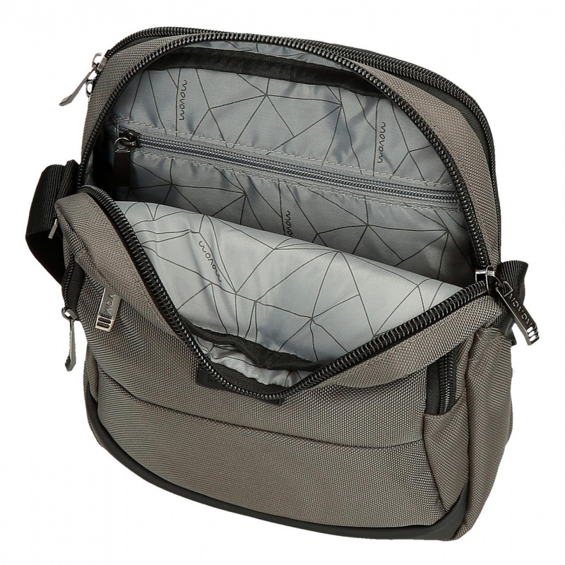 Pánska crossbody taška Movom Buster Grey 27 cm – 2 komory