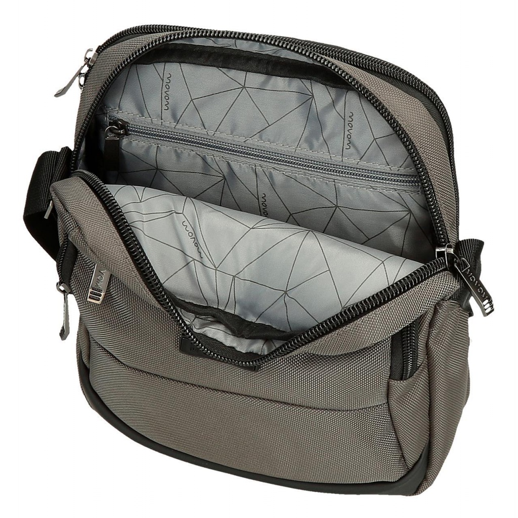 Pánská crossbody taška Movem Buster Grey 27 cm – 2 komory